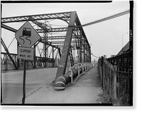 Water Street Bridge, US Route 1 spanning Metro-North Commuter Railroad, New Haven, New Haven County, CT - 2, Antique Poster
