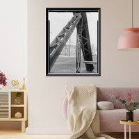 Water Street Bridge, US Route 1 spanning Metro-North Commuter Railroad, New Haven, New Haven County, CT - 7, Antique Print