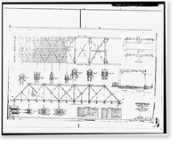 Water Street Bridge, US Route 1 spanning Metro-North Commuter Railroad, New Haven, New Haven County, CT - 9, Historic Print