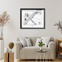 Water Street Bridge, US Route 1 spanning Metro-North Commuter Railroad, New Haven, New Haven County, CT - 11, Vintage Print