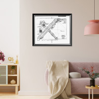 Water Street Bridge, US Route 1 spanning Metro-North Commuter Railroad, New Haven, New Haven County, CT - 11, Vintage Print