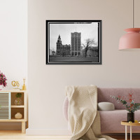 Historic Framed Print, Powell Building, 155-157 Church Street, New Haven, New Haven County, CT,  17-7/8" x 21-7/8"