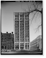 Historic Framed Print, Powell Building, 155-157 Church Street, New Haven, New Haven County, CT - 3,  17-7/8" x 21-7/8"