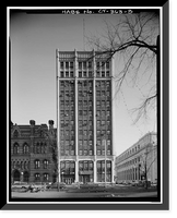 Historic Framed Print, Powell Building, 155-157 Church Street, New Haven, New Haven County, CT - 3,  17-7/8" x 21-7/8"