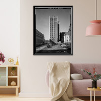 Historic Framed Print, Powell Building, 155-157 Church Street, New Haven, New Haven County, CT - 4,  17-7/8" x 21-7/8"