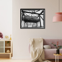Chapel Street Swing Bridge, Spanning Mill River on Chapel Street, New Haven, New Haven County, CT - 10, Vintage Wall Art