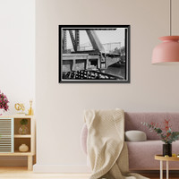 Chapel Street Swing Bridge, Spanning Mill River on Chapel Street, New Haven, New Haven County, CT - 15, Vintage Wall Art