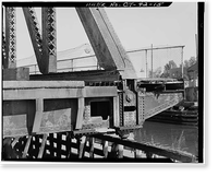 Chapel Street Swing Bridge, Spanning Mill River on Chapel Street, New Haven, New Haven County, CT - 15, Vintage Wall Art