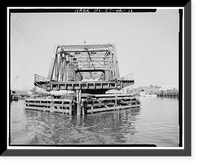 Chapel Street Swing Bridge, Spanning Mill River on Chapel Street, New Haven, New Haven County, CT - 16, Vintage Wall Art