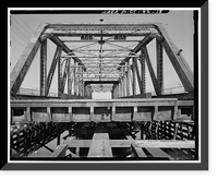 Historic Framed Print, Chapel Street Swing Bridge, Spanning Mill River on Chapel Street, New Haven, New Haven County, CT - 18,  17-7/8" x 21-7/8"