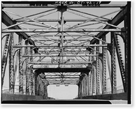 Chapel Street Swing Bridge, Spanning Mill River on Chapel Street, New Haven, New Haven County, CT - 19, Antique Print