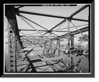 Historic Framed Print, Chapel Street Swing Bridge, Spanning Mill River on Chapel Street, New Haven, New Haven County, CT - 22,  17-7/8" x 21-7/8"