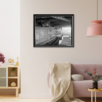 Historic Framed Print, Chapel Street Swing Bridge, Spanning Mill River on Chapel Street, New Haven, New Haven County, CT - 27,  17-7/8" x 21-7/8"