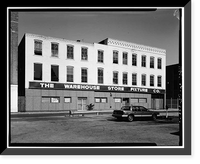 Historic Framed Print, 16-32 Spring Street (Commercial Building), Waterbury, New Haven County, CT,  17-7/8" x 21-7/8"