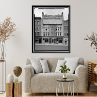 Historic Framed Print, Griggs Building, 221-227 Bank Street, Waterbury, New Haven County, CT - 2,  17-7/8" x 21-7/8"