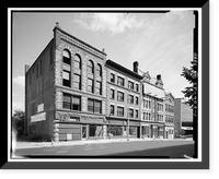 Whittemore Building, 214-219 Bank Street, Waterbury, New Haven County, CT, Historic Reproduction
