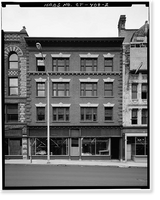 Historic Framed Print, Whittemore Building, 214-219 Bank Street, Waterbury, New Haven County, CT - 2,  17-7/8" x 21-7/8"