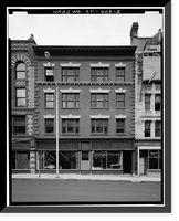 Historic Framed Print, Whittemore Building, 214-219 Bank Street, Waterbury, New Haven County, CT - 2,  17-7/8" x 21-7/8"