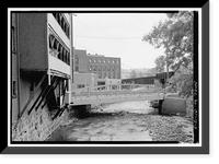 Washington Avenue Lenticular Truss Bridge, Spanning Mad River, Waterbury, New Haven County, CT - 3, Antique Poster
