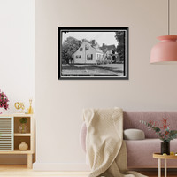 Historic Framed Print, Elioenai Clark Tavern, Old Litchfield Turnpike, Woodbridge, New Haven County, CT,  17-7/8" x 21-7/8"