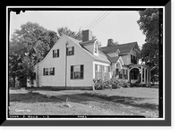Historic Framed Print, Elioenai Clark Tavern, Old Litchfield Turnpike, Woodbridge, New Haven County, CT,  17-7/8" x 21-7/8"