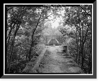 Double Intersection Warren Truss Bridge, Spanning Blackledge River, Colchester, New London County, CT, Vintage Poster