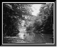 Double Intersection Warren Truss Bridge, Spanning Blackledge River, Colchester, New London County, CT - 3, Vintage Wall Art