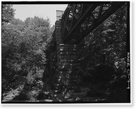 Double Intersection Warren Truss Bridge, Spanning Blackledge River, Colchester, New London County, CT - 4, Vintage Wall Art
