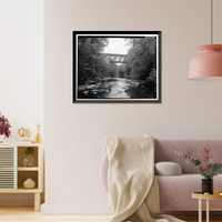 Double Intersection Warren Truss Bridge, Spanning Blackledge River, Colchester, New London County, CT - 5, Antique Wall Art