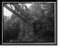 Double Intersection Warren Truss Bridge, Spanning Blackledge River, Colchester, New London County, CT - 7, Vintage Print