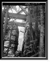 Double Intersection Warren Truss Bridge, Spanning Blackledge River, Colchester, New London County, CT - 11 Classic, Antique Print