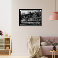 Historic Framed Print, Captain Johnson House, Hamburg Cove, Hamburg, New London County, CT,  17-7/8" x 21-7/8"