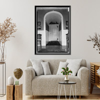 Historic Framed Print, Captain Johnson House, Hamburg Cove, Hamburg, New London County, CT,  17-7/8" x 21-7/8"