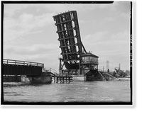 New York, New Haven & Hartford Railroad, Niantic Bridge, Spanning Niantic River between East Lyme & Waterfo, East Lyme, New London County, CT - 4, Antique Wall Art