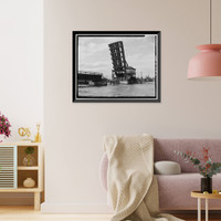 New York, New Haven & Hartford Railroad, Niantic Bridge, Spanning Niantic River between East Lyme & Waterfo, East Lyme, New London County, CT - 4, Antique Wall Art