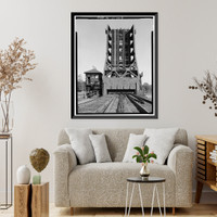 New York, New Haven & Hartford Railroad, Niantic Bridge, Spanning Niantic River between East Lyme & Waterfo, East Lyme, New London County, CT - 8, Antique Wall Art