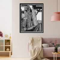 New York, New Haven & Hartford Railroad, Niantic Bridge, Spanning Niantic River between East Lyme & Waterfo, East Lyme, New London County, CT - 18, Antique Wall Art