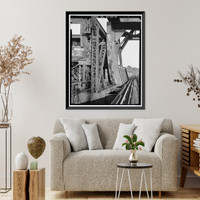 New York, New Haven & Hartford Railroad, Niantic Bridge, Spanning Niantic River between East Lyme & Waterfo, East Lyme, New London County, CT - 18, Antique Wall Art
