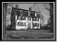 Historic Framed Print, Samuel Mather House, Old Lyme, New London County, CT,  17-7/8" x 21-7/8"