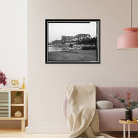 New York, New Haven & Hartford Railroad, Groton Bridge, Spanning Thames River between New London & Groton, New London, New London County, CT - 2 Classic, Historic Print
