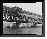New York, New Haven & Hartford Railroad, Groton Bridge, Spanning Thames River between New London & Groton, New London, New London County, CT - 4, Antique Wall Art