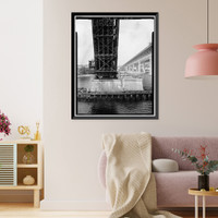 New York, New Haven & Hartford Railroad, Groton Bridge, Spanning Thames River between New London & Groton, New London, New London County, CT - 17 Classic, Vintage Wall Art