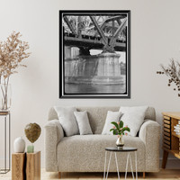 New York, New Haven & Hartford Railroad, Groton Bridge, Spanning Thames River between New London & Groton, New London, New London County, CT - 22, Antique Wall Art