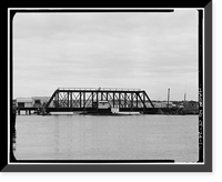 Historic Framed Print, New York, New Haven & Hartford Railroad, Shaw's Cove Bridge, Spanning Shaw's Cove, New London, New London County, CT,  17-7/8" x 21-7/8"