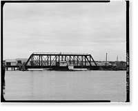 Historic Framed Print, New York, New Haven & Hartford Railroad, Shaw's Cove Bridge, Spanning Shaw's Cove, New London, New London County, CT,  17-7/8" x 21-7/8"