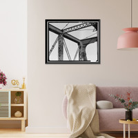 Historic Framed Print, New York, New Haven & Hartford Railroad, Shaw's Cove Bridge, Spanning Shaw's Cove, New London, New London County, CT - 2,  17-7/8" x 21-7/8"