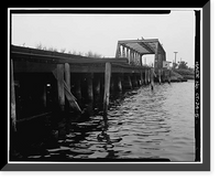 Historic Framed Print, New York, New Haven & Hartford Railroad, Shaw's Cove Bridge, Spanning Shaw's Cove, New London, New London County, CT - 5,  17-7/8" x 21-7/8"