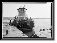 Historic Framed Print, Thames Tow Boat Company, New London, New London County, CT - 22,  17-7/8" x 21-7/8"