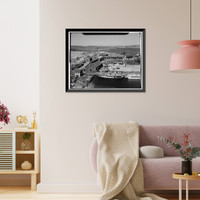 Historic Framed Print, Thames Tow Boat Company, New London, New London County, CT - 80,  17-7/8" x 21-7/8"