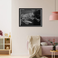 Historic Framed Print, Thames Tow Boat Company, New London, New London County, CT - 87,  17-7/8" x 21-7/8"
